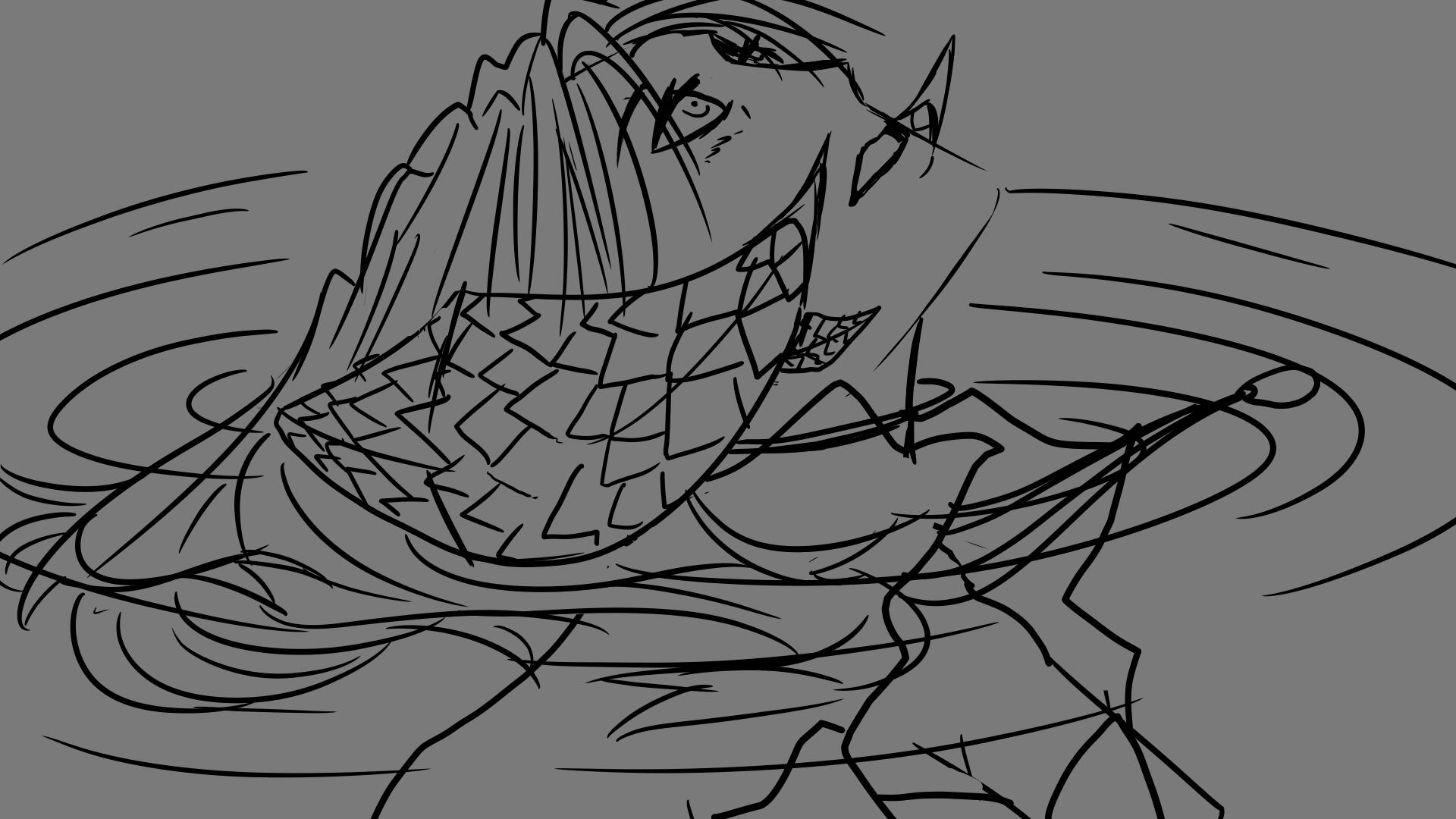 Twirling over and over my head...